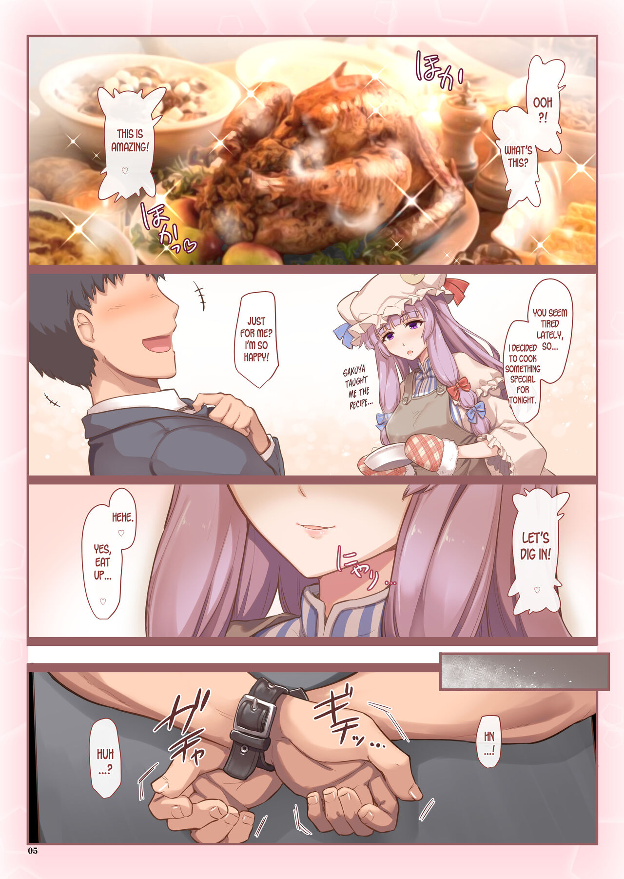 Hentai Manga Comic-Shinkon Patchouli wa Manzoku Dekinai-Read-4